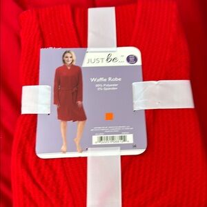Just Be Red Plush Robe Intimates & Sleepwear